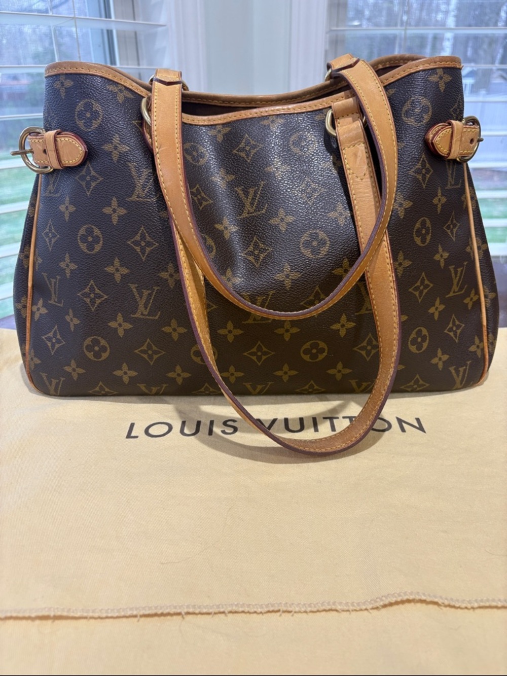 Louis Vuitton Monogram Canvas Tote with Vachetta Trim